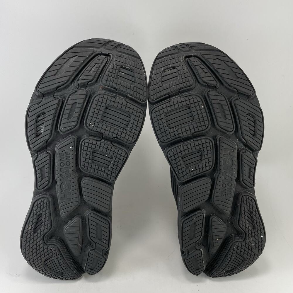 Hoka One One Bondi 6 Womens Size 8.5 B Triple Black BBLC Running Shoes - Picture 8 of 11
